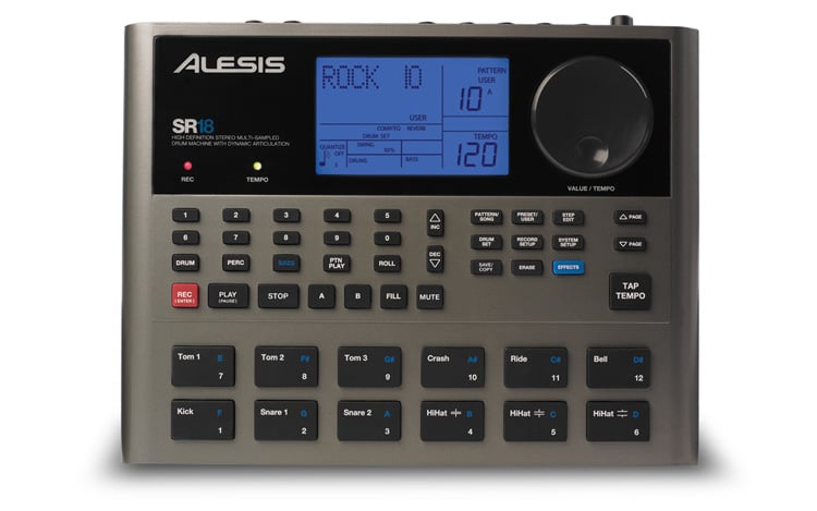 Alesis SR18 Portable Drum Machine with Effects