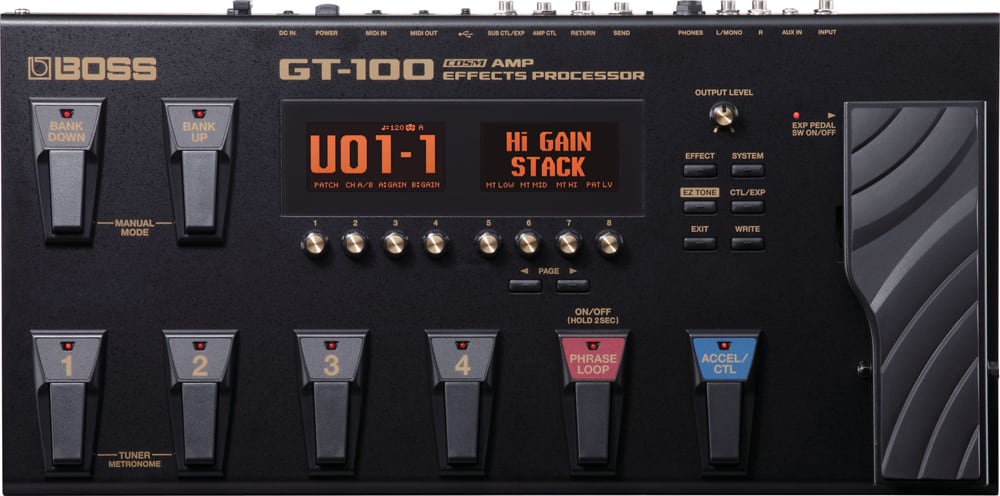 Boss GT-100 COSM Amp Multi-Effects Processor Guitar Pedal