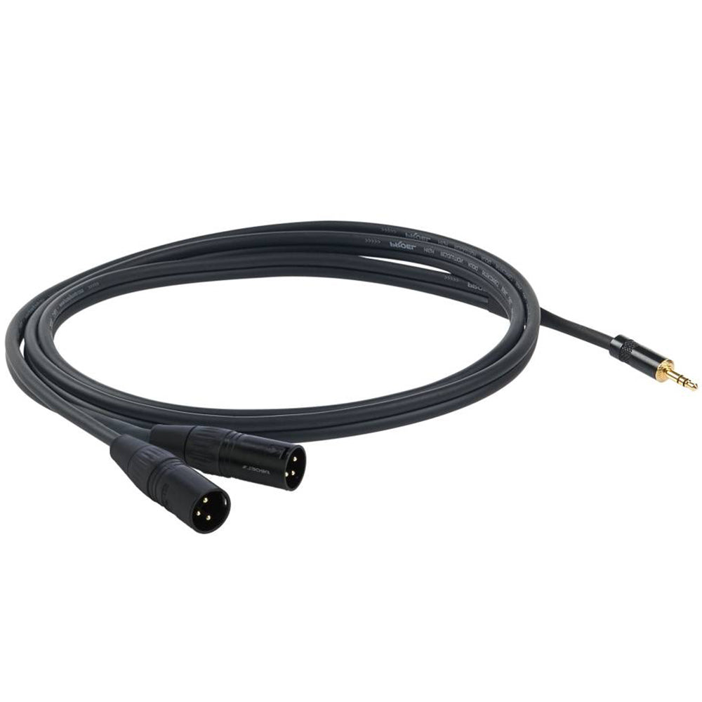 Proel Challenge CHLP320LU15 AUX to Dual XLR Y-Cable - 1.5m