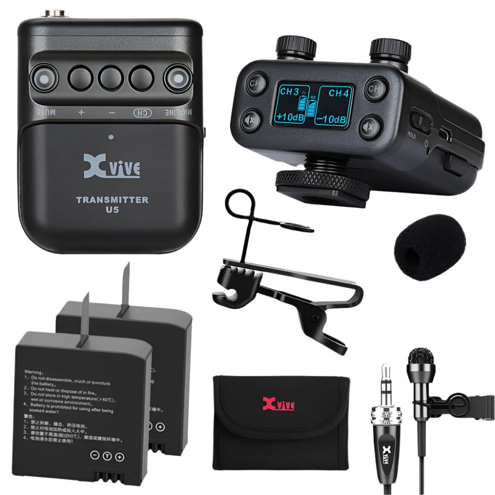 XVIVE U5 Camera-Mounted Wireless Audio for Video System
