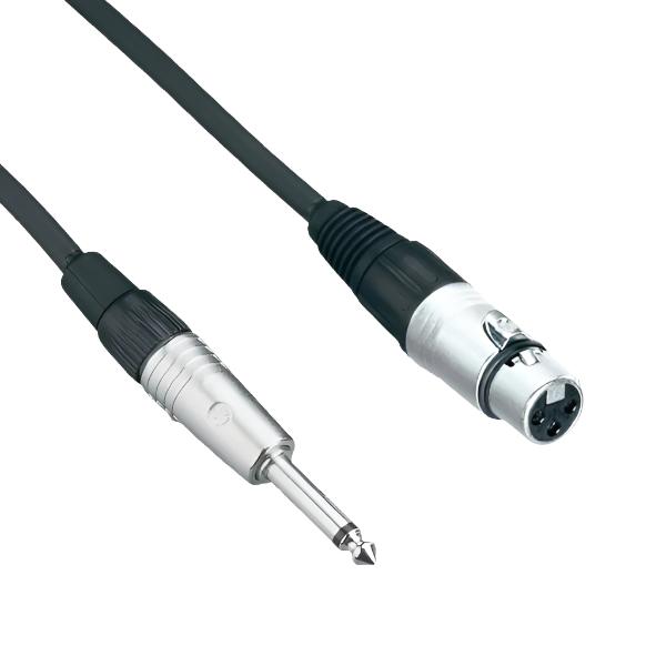 Connex XFJM-6 Pro XLR Female to Jack Male Cable 6m
