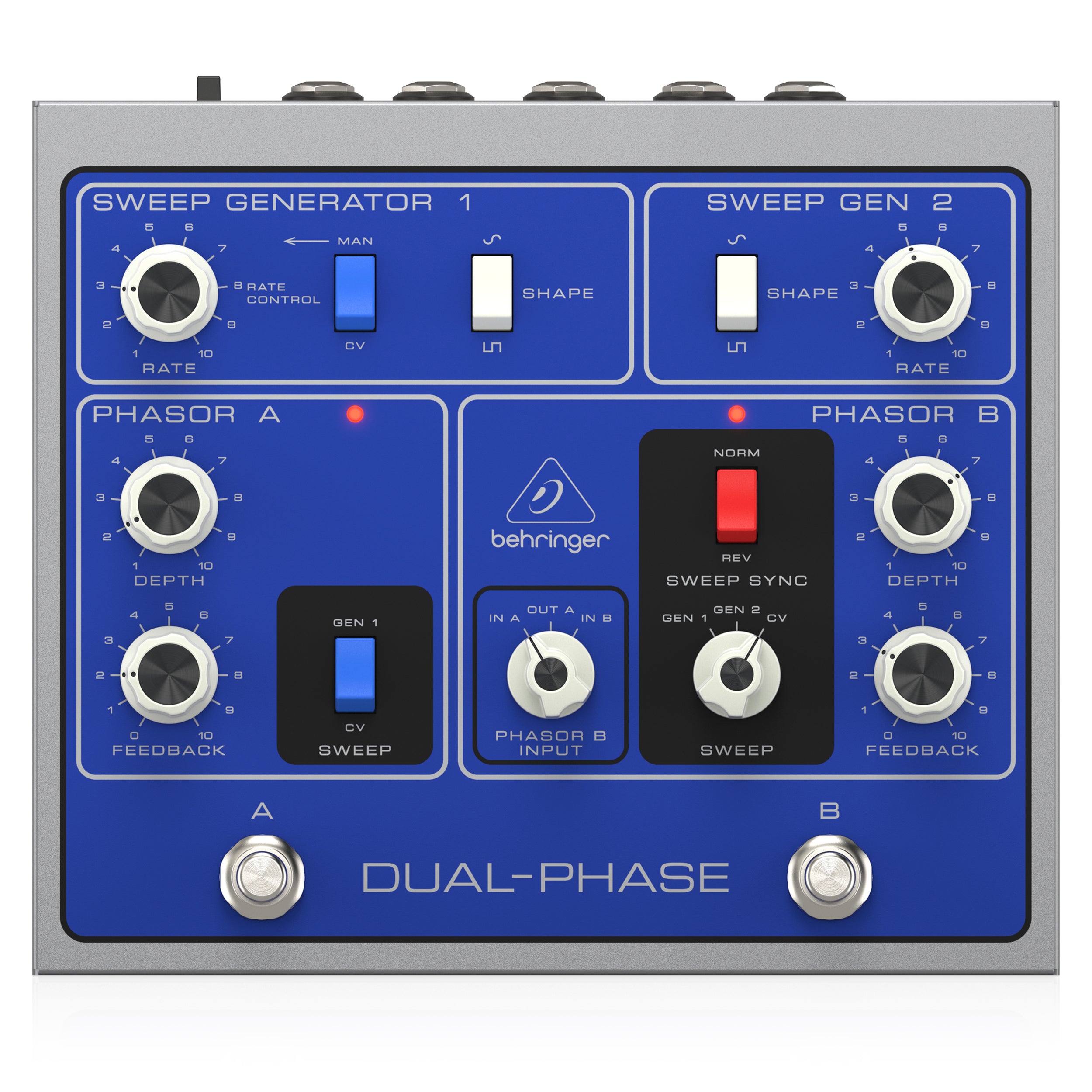 Behringer DUAL-PHASE Analog Phase Shift Guitar Pedal
