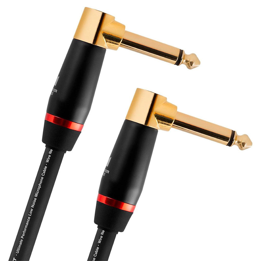 Monster Bass Pro Audio Instrument 1/4" Cable - Angled - 8"/20CM
