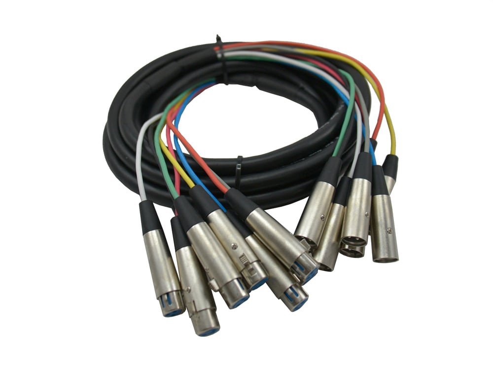 Connex XLR8X85M 8 Channel Multicore Cable XLR to XLR 5m