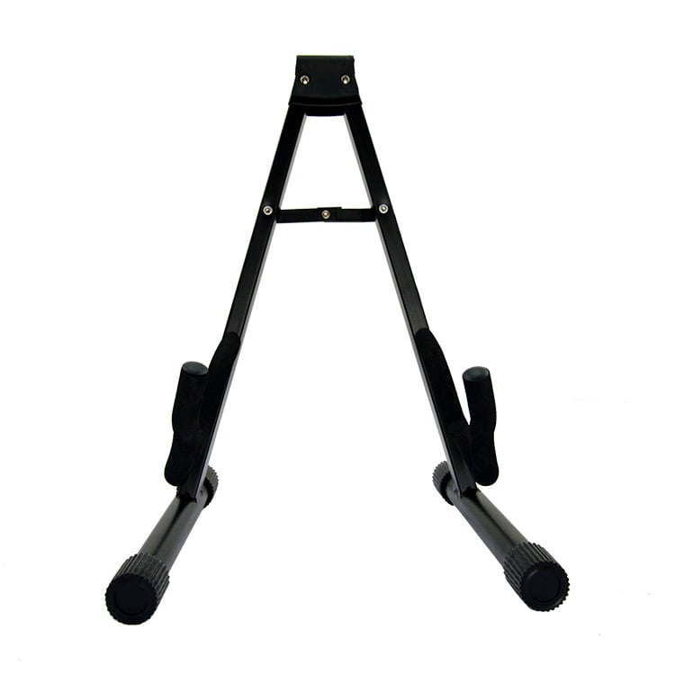 Guitar Stand - Acoustic & Electric - Black A Frame - AVE GS010