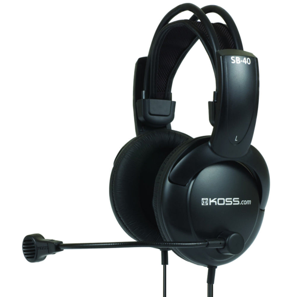 Koss SB40 Closed Back Gaming Headphones with Microphone