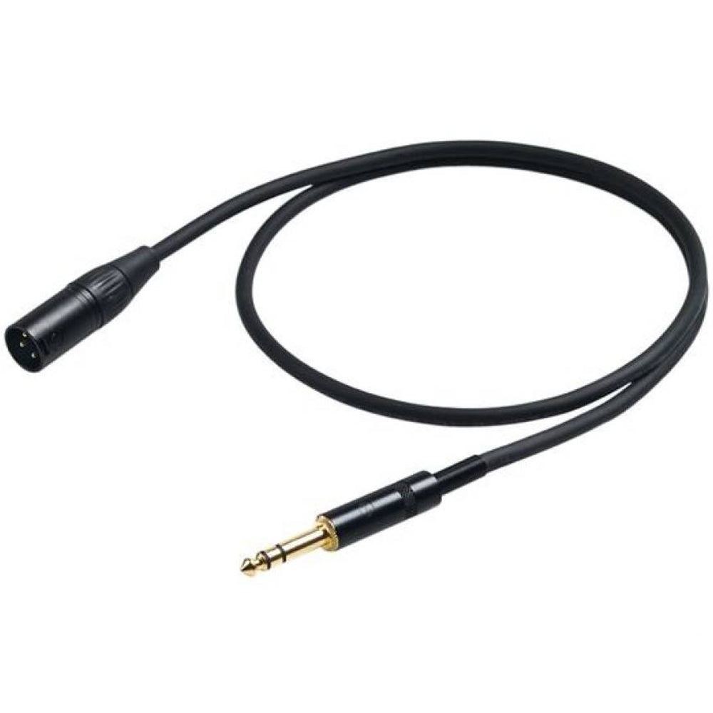 Proel CHL230LU1 XLR Male to 1/4" Stereo Jack Cable - 1m