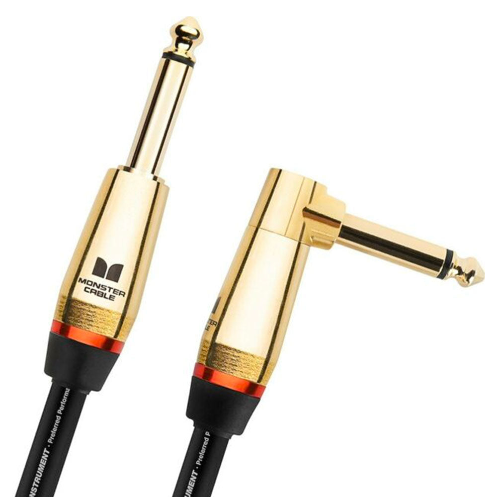 Monster Rock Pro Audio 1/4" Jack Right-Angle Cable 21FT/6.4M