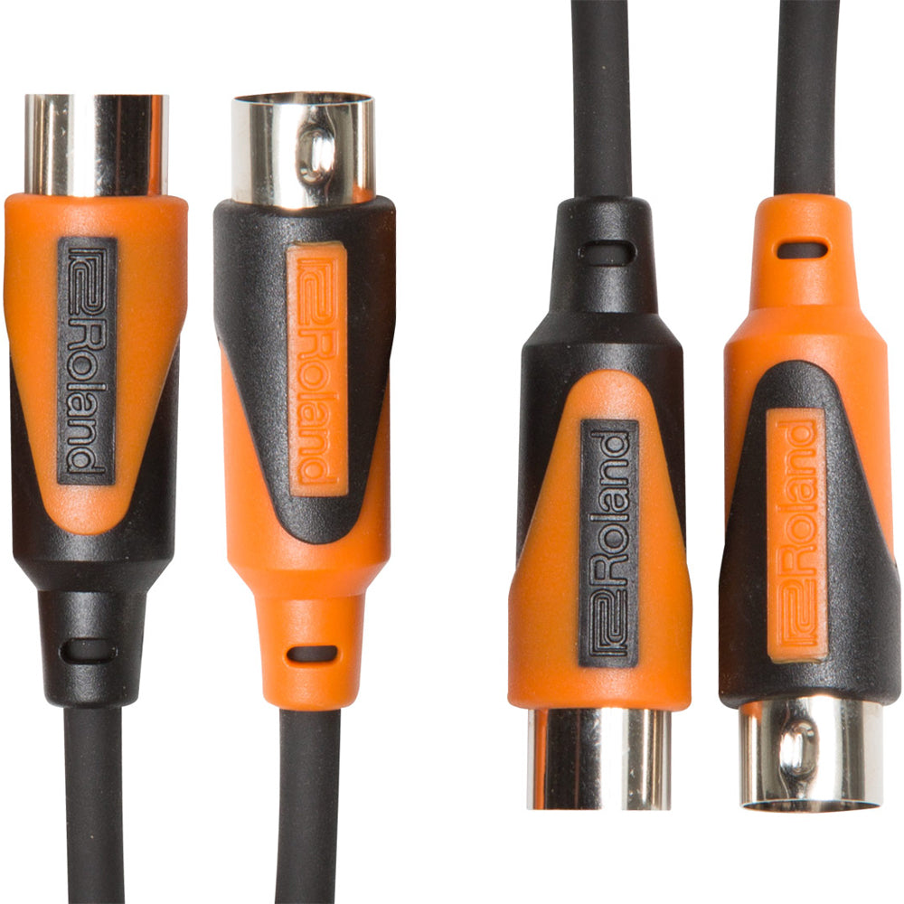 Roland RMIDI-B5-DUAL Black Series Dual MIDI Cable - 5ft/1.5m