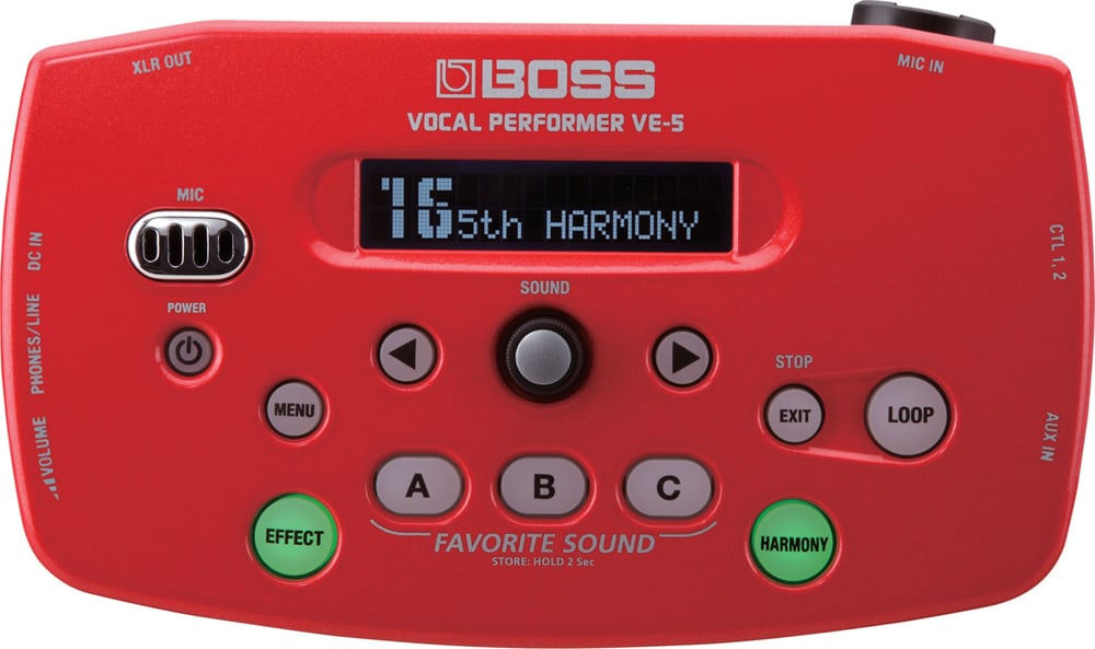 Boss VE-5R Vocal Performer - Red